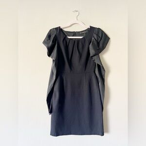 BCBG MaxAzria Puffy Long Sleeve Bodycon Dress in Black • 0